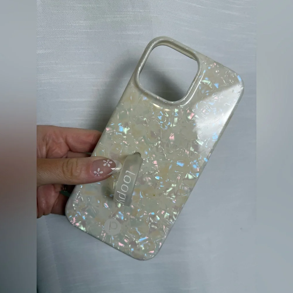 Loopy Case White Iridescent Phone Case